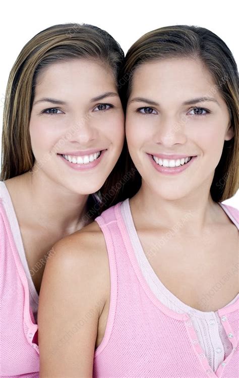 Teenage Twin Sisters Stock Image F001 2420 Science Photo Library