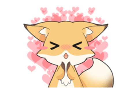 Kawaii Cute Fox Png Overlay Edit Girly Fox Clip Art Library