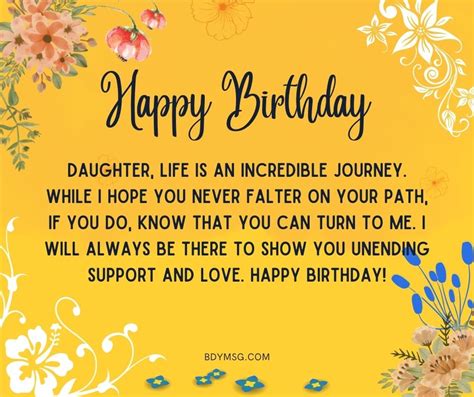 45 best happy birthday wishes for daughter bdymsg