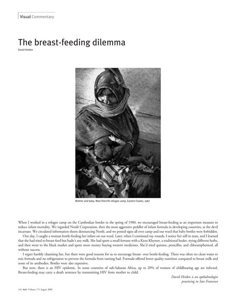 Pdf The Breast Feeding Dilemma