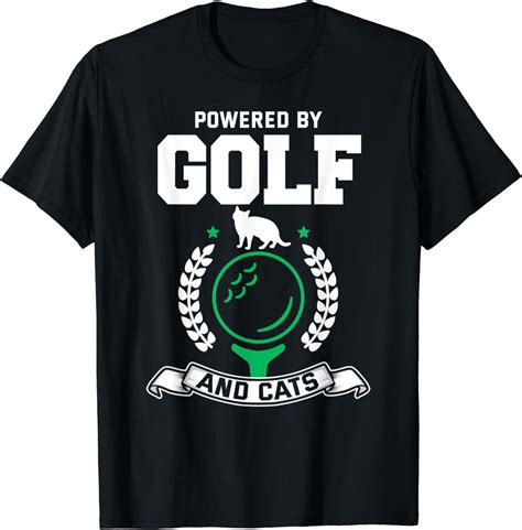 Golf Shirt Cat Lover Funny Golfing Cat Sport Golfer T Shirt