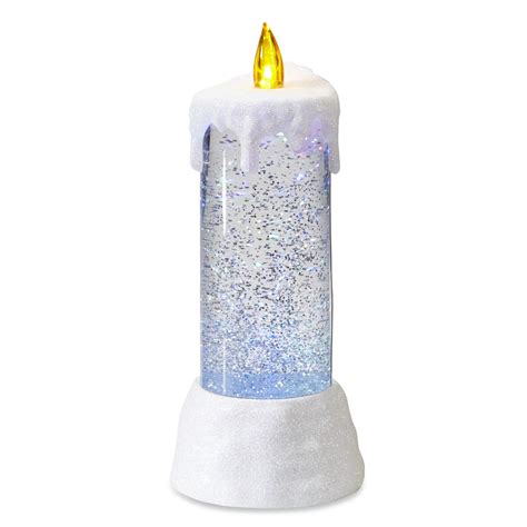 Colormate Led Holiday Glitter Pillar Candle Seasonal