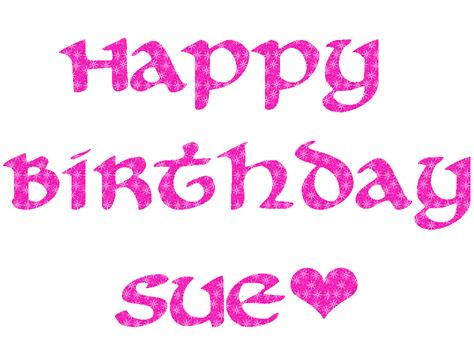 Happy Birthday Sue Logo Free Logo Maker