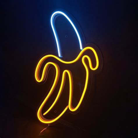 Banana Neon Sign Banana Neon Light Banana Light Sign Banana Led Sign