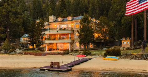 Tahoe Mansion With Private Marina Lists For Record Breaking 100