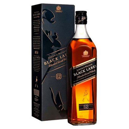 Whisky Johnnie Walker Black Label Anos Ml Holyshipp Bebidas Premium Whisky Gin