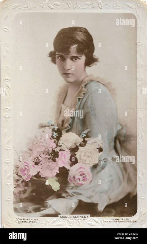Portrait Of Madge Kennedy Hollywood Silent Movie Actress Stock Photo