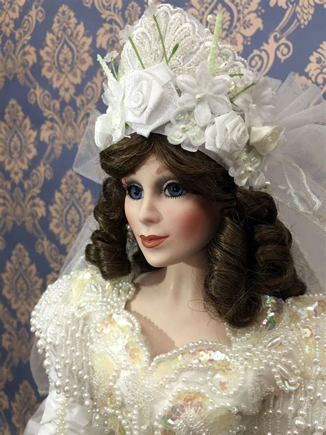 Vanessa Bride Full Porcelain Doll Realized By Maryse Nicole For Franklin Mint Around The