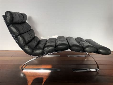 Overstock.com has been visited by 1m+ users in the past month Vintage black leather COR Sinus lounge chair & ottoman by ...