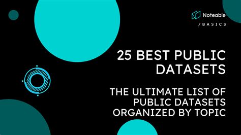 Best Public Datasets For Data Science And Machine Learning