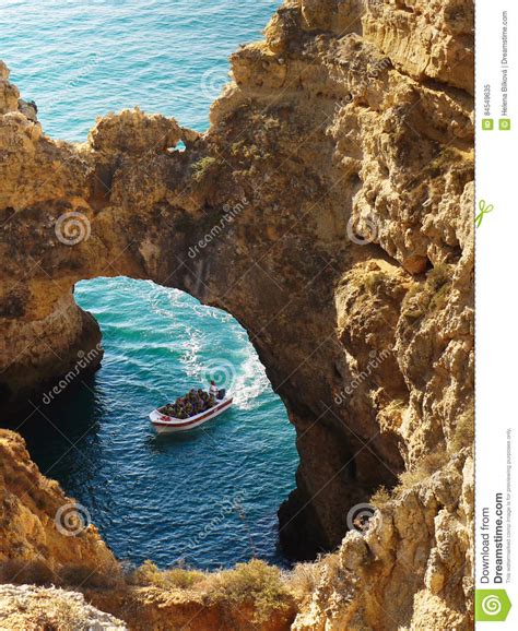Sea Cave Cruise Algarve Portugal Editorial Image Image Of Ocean