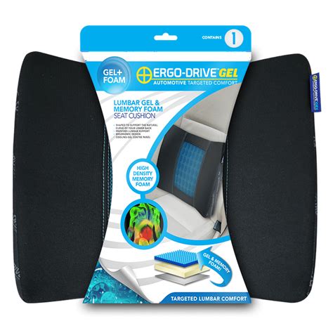 Ergo Drive Universal Gel And Memory Foam Lumbar Seat Cushion Walmart