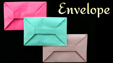 Origami Paper Envelope A4 Sheet No Glue Or Tape Origami