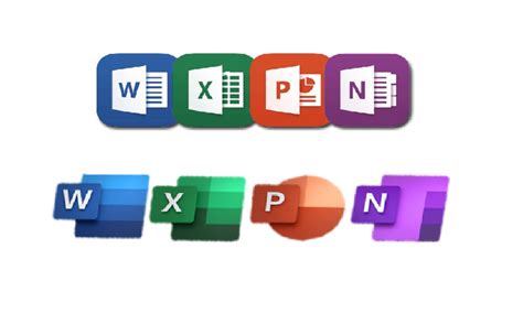 Iconos De Los Programas Y Aplicaciones De Microsoft Office Aplican