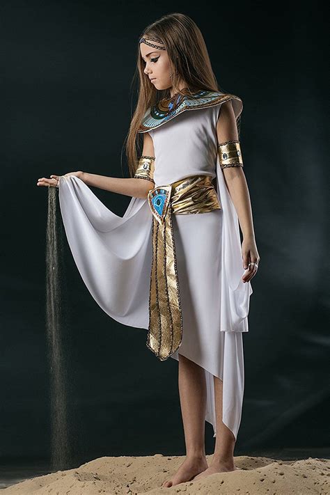 Kids Girls Cleopatra Halloween Costume Egyptian Princess