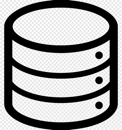 Icon Database Data Storage Share Icon Computer Data Storage Black