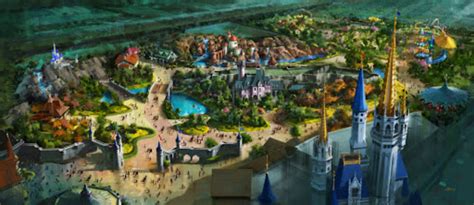 An Artists Rendering Of The Disney World Theme Park