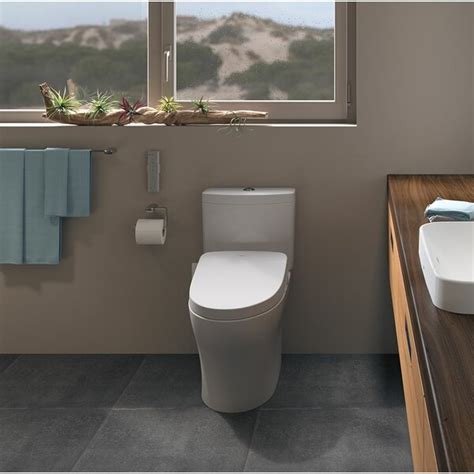 Toto Aquia® Iv Dual Flush Elongated Two Piece Toilet With S500e