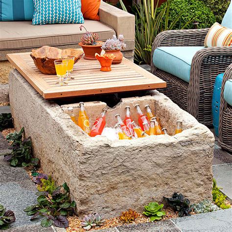 Remodelaholic Brilliant Diy Cooler Tables For The Patio