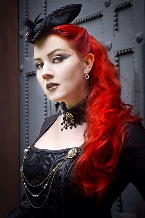 Red Haired Victorian Goth Victorian Goth Goth Beauty Gothic Girls