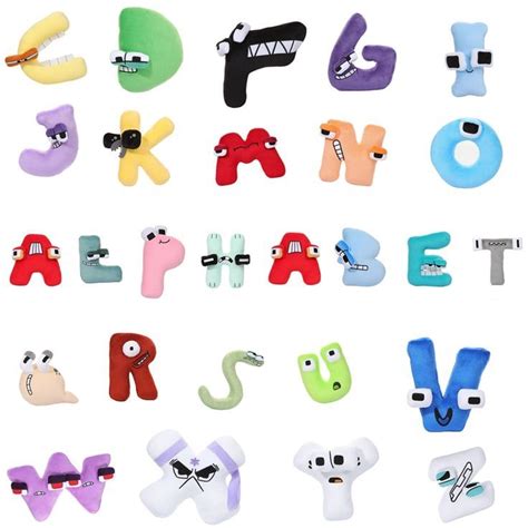 Alphabet Plushies Toy For Fans T Cute Stuffed Figure Doll For Kids