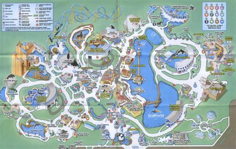 Theme Park Brochures Sea World Orlando Theme Park Brochures Seaworld Map Orlando Florida
