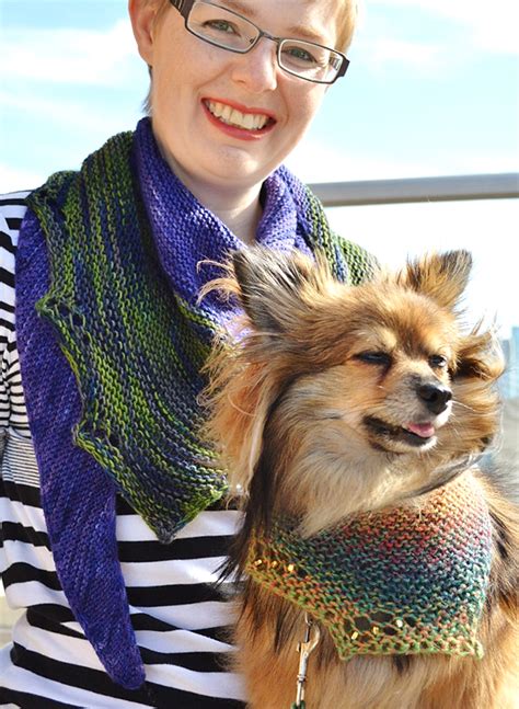 Robe fastens with a button and snaps and has an attached wrap belt. Pet Knitting Patterns- In the Loop Knitting