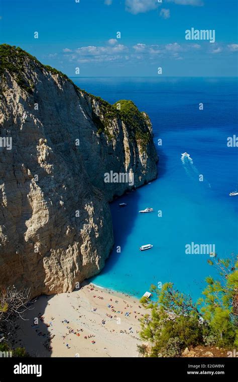 Greece Ionian Island Zante Island Shipwreck Beach Stock Photo Alamy