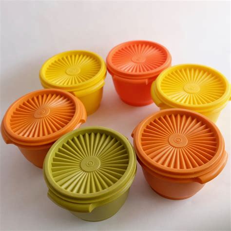 Vintage Tupperware Servalier Set Of 6 886 Vintage Tupperware