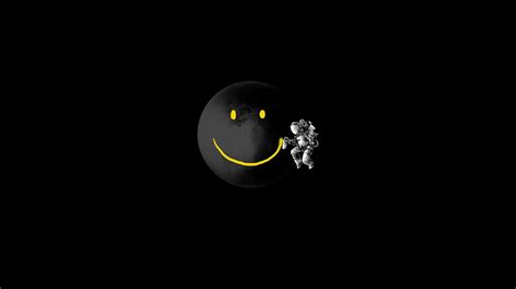 Choose from 8100+ face mask graphic resources and download in the form of png, eps, ai or psd. Smiley Face Spaceman Black Background 1920A wallpaper ...