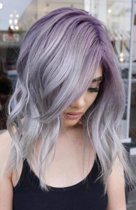 Hair Color Grey Silver Purple 20 Ideas Light Purple Hair Hair