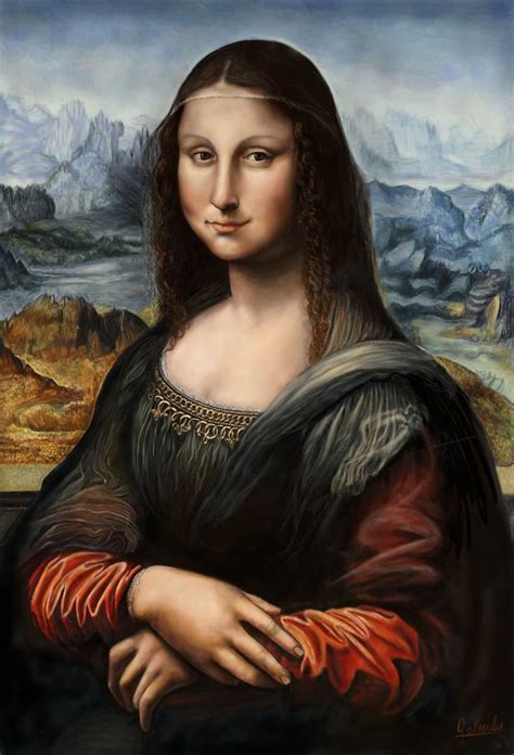 Monalisa Digital Painting Mona Lisa Famous Portraits Prado