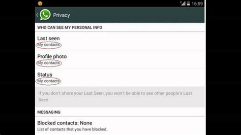 All the contacts listed under the visited section are random. WhatsApp Profile Manage Who Can See My Personal ...