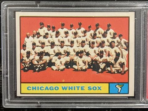 1961 Topps White Sox Team Card Psa 7 Nm 7 Minnie Minoso Vintage Early Wynn Ebay