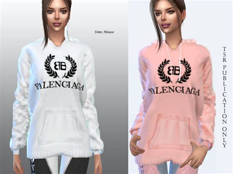 The Sims Resource Female Hoodie In Pastel Colors