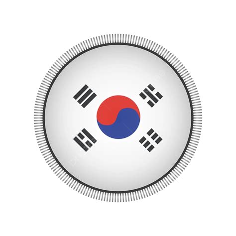 South Korea Flag Vector South Korea Flag South Korea Day Png And