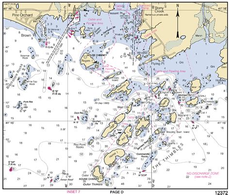 The Thimbles Inset Nautical Chart ΝΟΑΑ Charts Maps