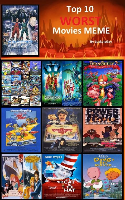 The best and worst disney animated films. My Top 10 Worst Movies by cartoonfanboyone on DeviantArt