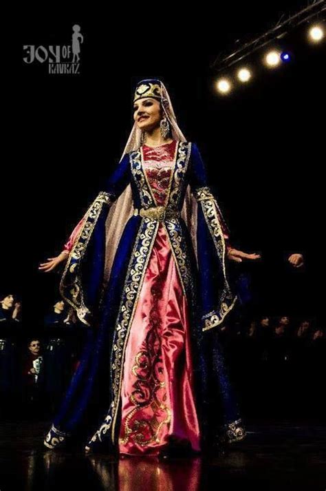 Circassian Woman ♔ Folk Fashion Fashion Art Kaftan Georgian Dress