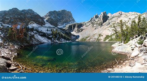 Emerald Lake In Rocky Mountains National Park Co Stock Photo Image