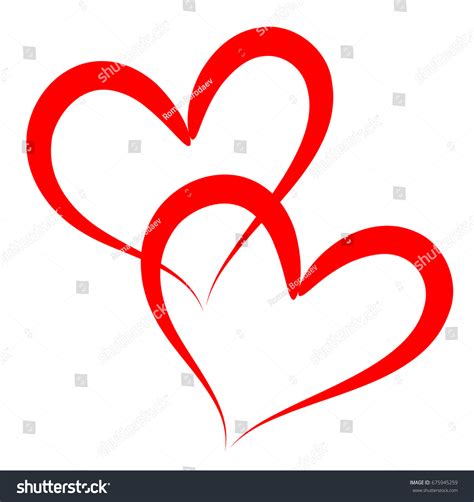 Heart Love Vector Valentine Card Love Stock Vector