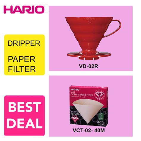 Последние твиты от hario (@hario_uk). Hario V60 Promo Paper Filter 02 + Plastic Dripper 02 Red ...