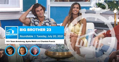 big brother 23 july 20 roundtable week 2 by big brother recaps and live feed updates from rob
