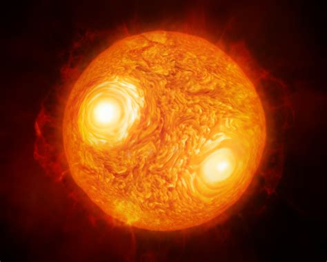 Artists Impression Of The Red Supergiant Star Antares Eso