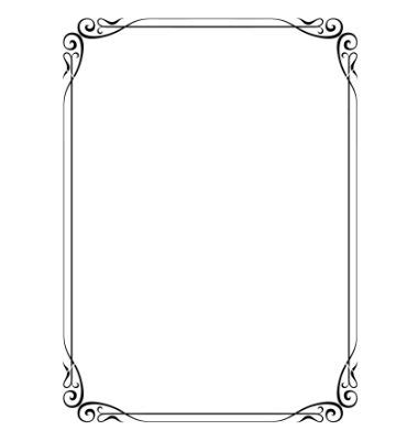 33 simple border frame design. Simple ornamental decorative frame vector image on | Photo ...