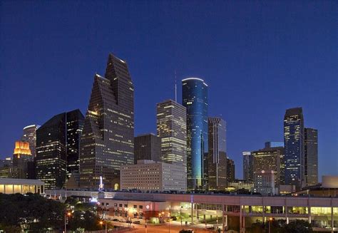 Free Photo Skyline Houston Dusk Downtown Free Image On Pixabay