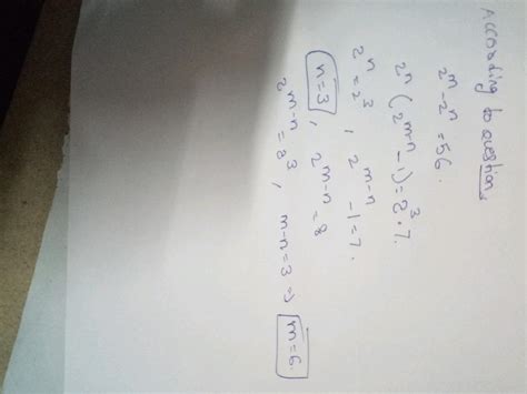 Two finite sets A and B have m and n elements. The total number of
