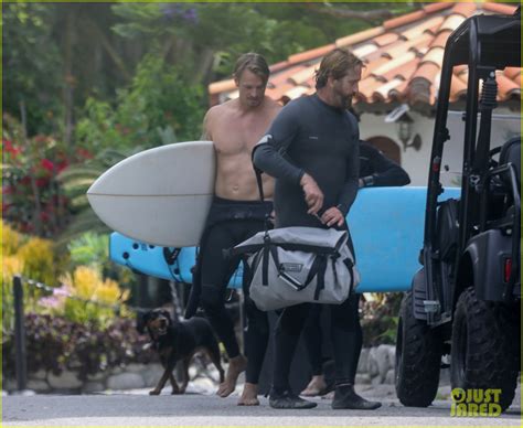 joel kinnaman goes shirtless for afternoon of surfing with gerard butler photo 4461694 gerard