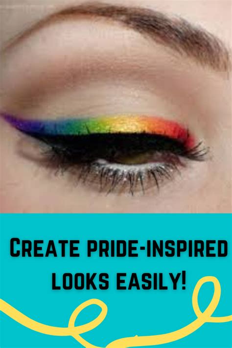 Rainbow Eyeliner Look Pride Makeup Rainbow Eye Makeup Rainbow Makeup