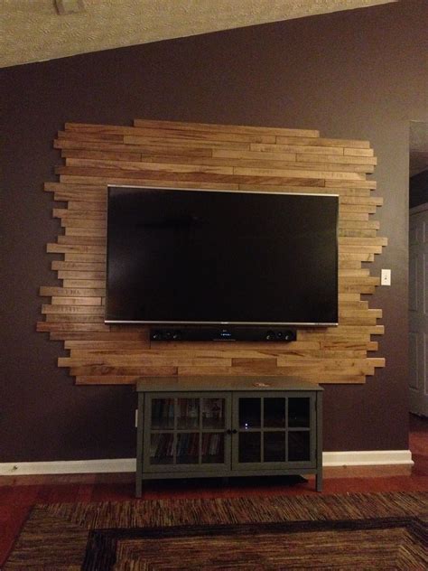 Wood Tv Wall Tv Wanddekor Coole Räume Tv Wand Wohnzimmer